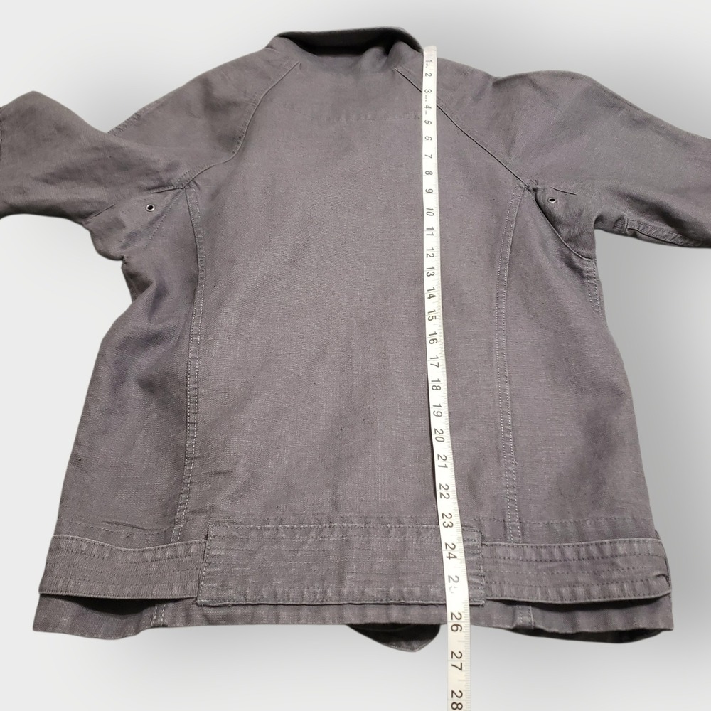 Wilfred Free Aritzia Rayder Moto Jacket Linen Blend Gray Small - Picture 12 of 12